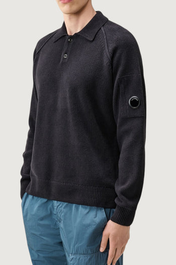 CP COMPANY-21CMKN196A005558G 888-CHENILLE COTTON CREWNECK LENS SWEATER 