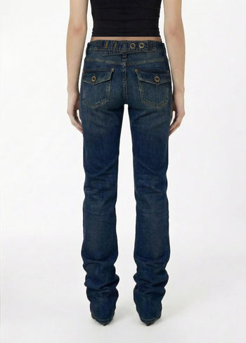 LIU JO BLUE DENIM-UF6516D0398 79158-PANT.ARRICCIO L.W.