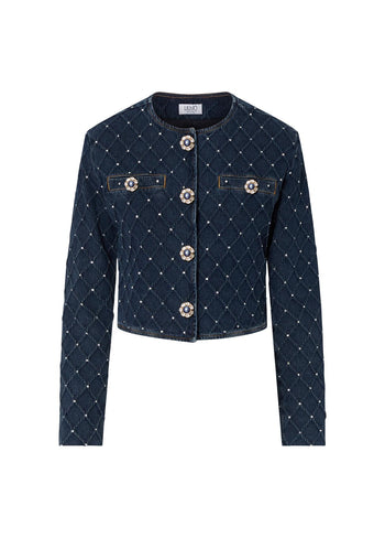 LIU JO BLUE DENIM-UF6169D0374 79107-GIACCA MATELASSE