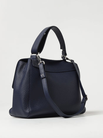 ORCIANI-BT2006SOF NAVY -Borsa a spalla media Sveva Soft in pelle con traco