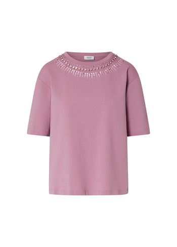 LIU JO WHITE-WF6398JS904 L9350-ECS T-SHIRT BOXY FIT