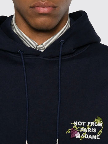 DRòLE DE-LHO208CO127 NY-Vine Embroidered Slogan Hoodie