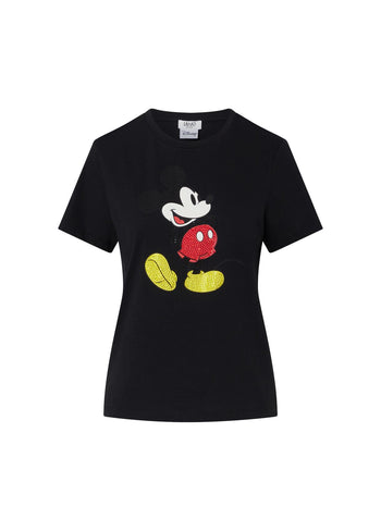LIU JO WHITE-WF6441JS904 L9549-ECS T-SHIRT SLIM FIT M/C