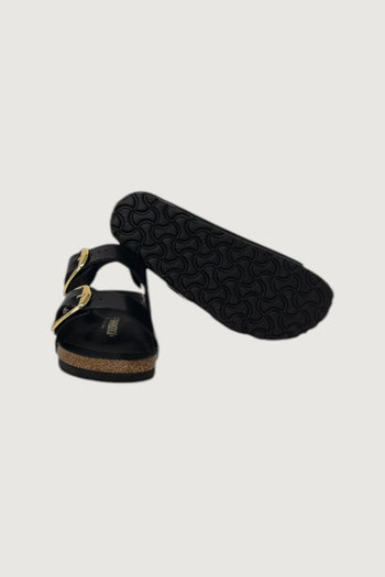 BIRKENSTOCK-1024211 BLACK-MILANO BIG BUCKLE SHINE 