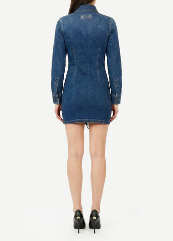 LIU JO BLUE DENIM-UA6508D0399 79157-ABITO M/L INTRECCI