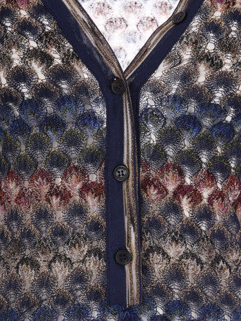MISSONI-DS26WN0UBR015P SMSPV-V-NECK SWEATER