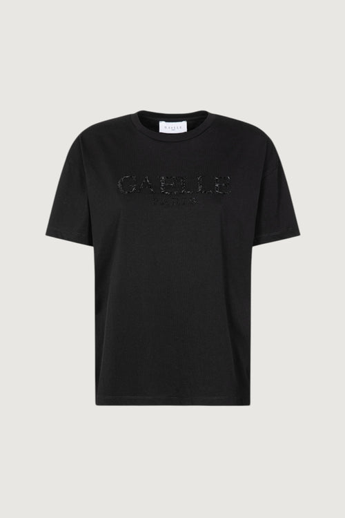 GAELLE-GAABW09252 NE01-T-SHIRT CON RICAMO