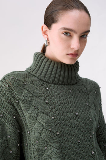 LIU JO COLLECTION-CF6116MA37R 90312-MAGLIA CHIUSA M/L GODET E RIC.