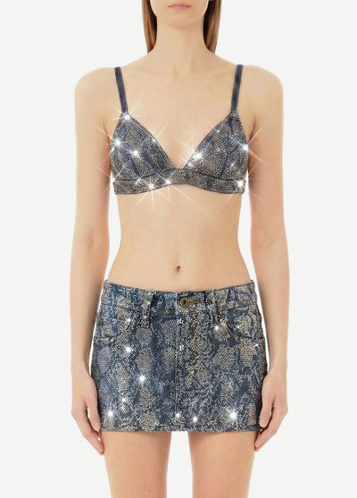 LIU JO BLUE DENIM-UF6522D4854 79155-BRALETTE DENIM