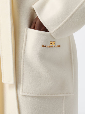 ELISABETTA  FRANCHI-CP01D66E2 193-WOMEN'S COAT WITH BELT