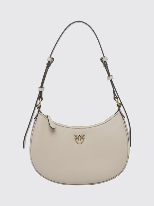 PINKO-102790A0F1 C50Q-HALF MOON MINI FL VITELLO SETA
