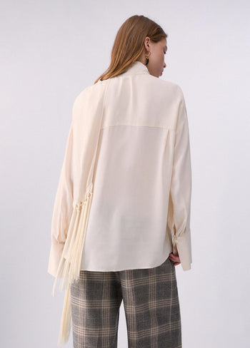LIU JO COLLECTION-CF6208T2578 X0808-CAMICIA M/L C/SCIARPA