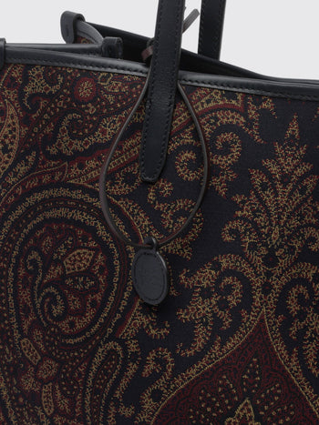 ETRO DONNA-WP1D0065AQ13A S9885-Shopping Lovetrotter L Jacquard Paisley 31x34x1