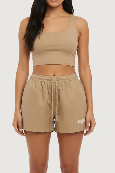 GAELLE-GAABW09749 BE33-SHORT IN COTONE CON COULISSE LACCIO TREKKING