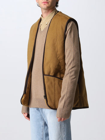 BARBOUR-MLI0004 BR31-PILE WAISTCOAT ZIP 