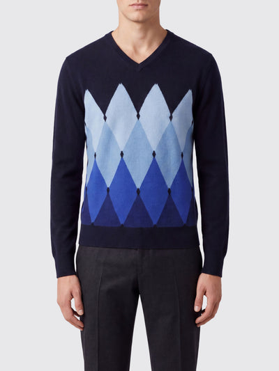 BALLANTYNE-B2P00112KA8 93560-V NECK PULLOVER