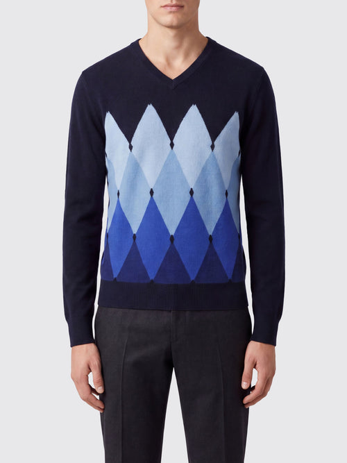 BALLANTYNE-B2P00112KA8 93560-V NECK PULLOVER