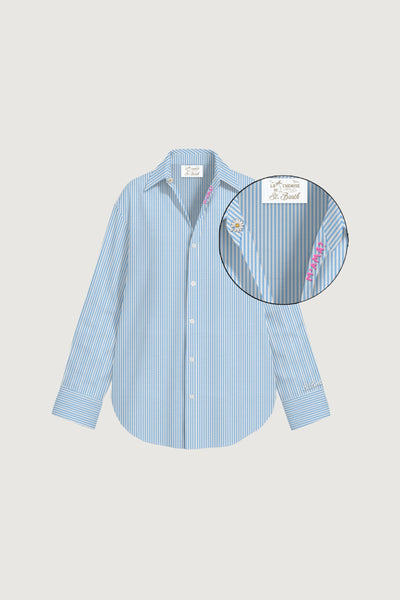 SAINTBARTH MC2-CYS0001 00702L-CRISTAL SEERSUCKER STRIPES V M AMA 31 EMB