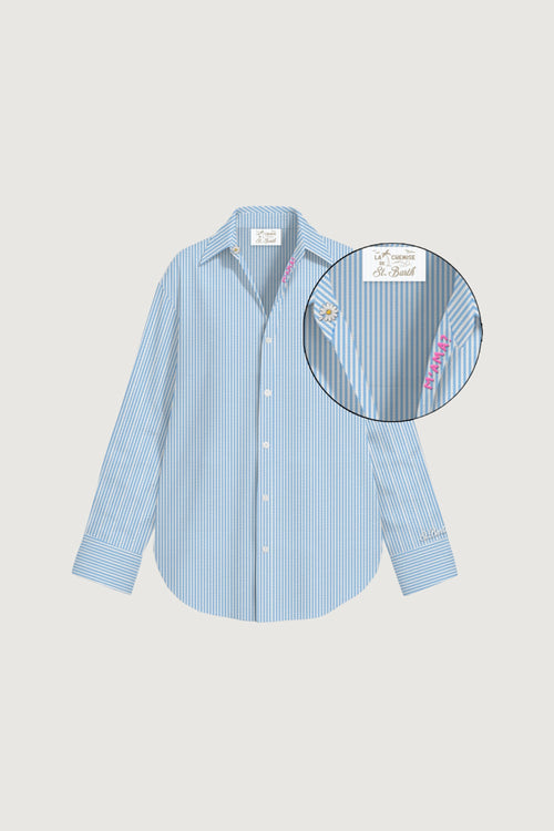 SAINTBARTH MC2-CYS0001 00702L-CRISTAL SEERSUCKER STRIPES V M AMA 31 EMB