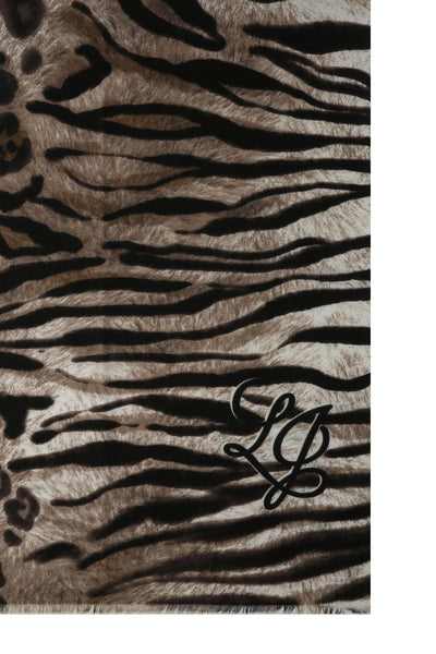 LIUJO ACCESSORI-2F6067T2745 00070-ECS STOLA FUR MIX ANIMALIER 70