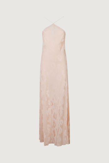 Fluid bouquet jacquarde dress with cape - 3