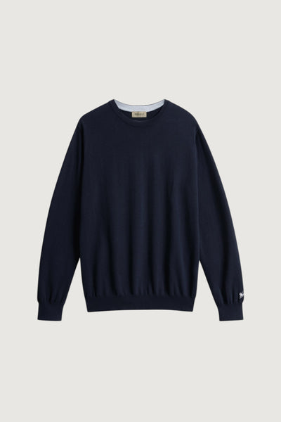 Logo cotton crewneck