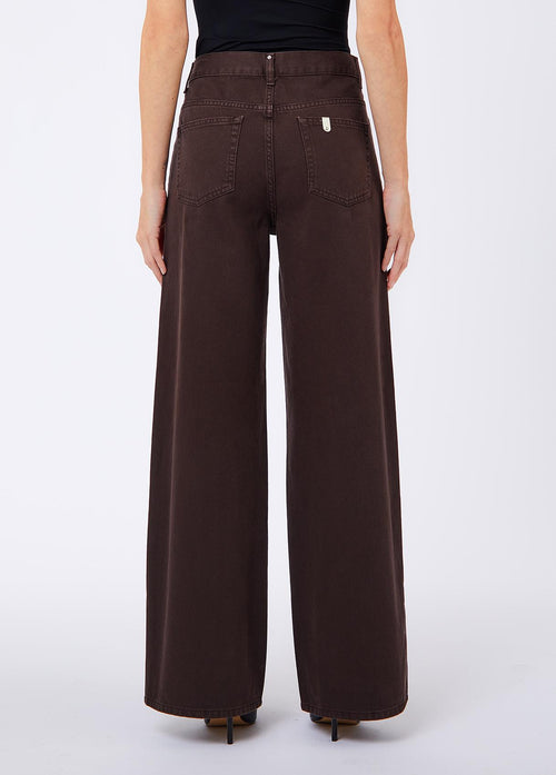LIU JO BLUE DENIM-UF6160T581A 91106-PANT.STRAIGHT AWRY REG.W.