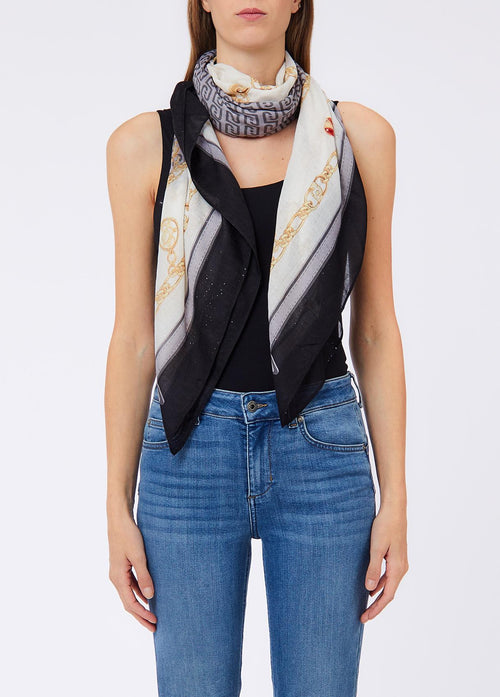 LIUJO ACCESSORI-2F6069T2745 22222-ECS FOULARD CHARMY 120X120