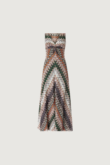 MISSONI-DS26SG1SBR014Z S72OW-SLEEVELESS LONG DRESS