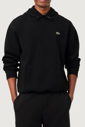 LACOSTE-SH8863 031-Felpa con cappuccio in tessuto felpato