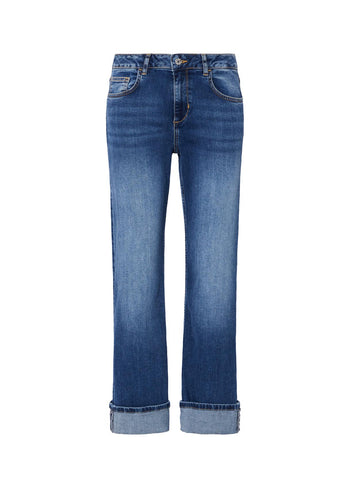 LIU JO BLUE DENIM-UF6225D0360 79126-PANT.NEW STRAIGHT REG.W.