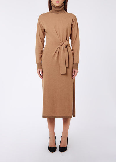 LIU JO WHITE-WF6391MA52S 81020-ABITO MIDI MAGLIA C/ FUSCIACCA