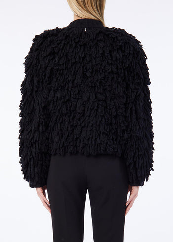 LIU JO COLLECTION-CF6055MA64S A3836-CAPPOTTO MAGLIA PUNTO PELLICC.