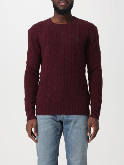 POLO RALPH LAUREN UOMO-710876762 011-Maglia a trecce in lana e cashmere