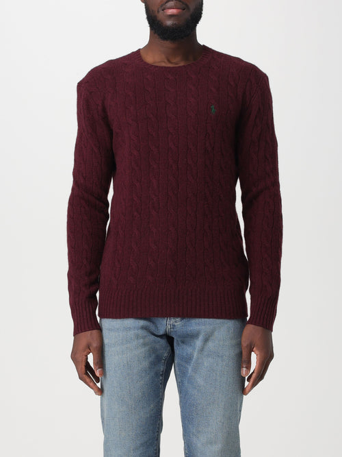POLO RALPH LAUREN UOMO-710876762 011-Maglia a trecce in lana e cashmere
