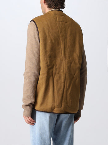 BARBOUR-MLI0004 BR31-PILE WAISTCOAT ZIP 