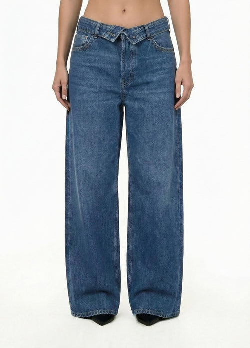LIU JO BLUE DENIM-UA6510D0400 79157-PANT. CINTA ROVESCIATA
