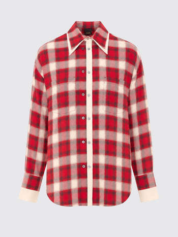 PINKO-107383A3HJ RZ5-CLIVIA CAMICIA TINTO FILO CHEC