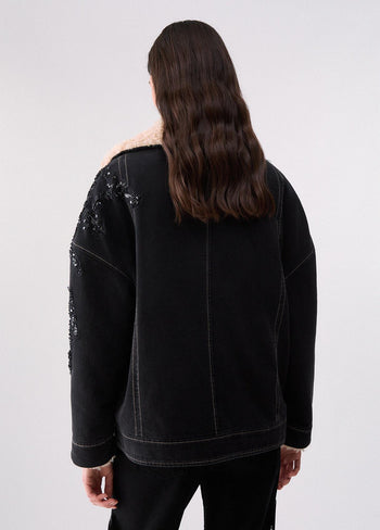 LIU JO BLUE DENIM-UF6152D0347 87514-GIUBBOTTO DENIM LUXURY