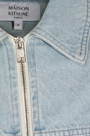 MAISON KITSUNE'-QM02106WD4022 0489-ZIPPED DENIM JACKET