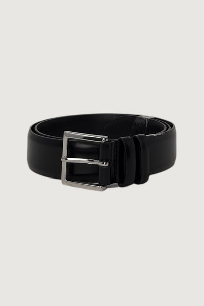 ORCIANI-U03202CAF NERO -CINTURA CLASSICA CALF IN PELLE 3.5 CM
