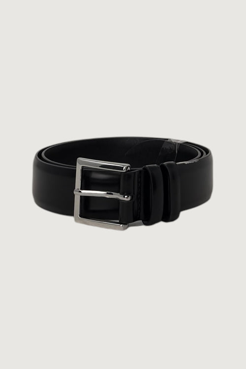 ORCIANI-U03202CAF NERO -CINTURA CLASSICA CALF IN PELLE 3.5 CM