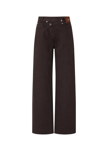 LIU JO BLUE DENIM-UF6160T581A 91106-PANT.STRAIGHT AWRY REG.W.