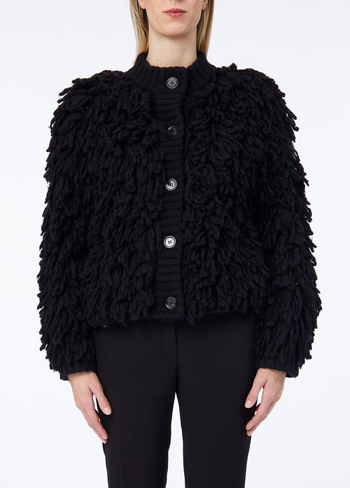 LIU JO COLLECTION-CF6055MA64S A3836-CAPPOTTO MAGLIA PUNTO PELLICC.