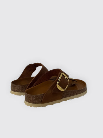 BIRKENSTOCK-1018745 COGNAC-GIZEH BIG BUCKLE 