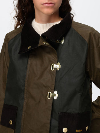 BARBOUR-LWX1566 SN91-HAZELWOOD WAX JACKET 
