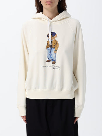 POLO RALPH LAUREN DONNA-211B17799 001-FELPA  BEAR CON CAPPUCCIO