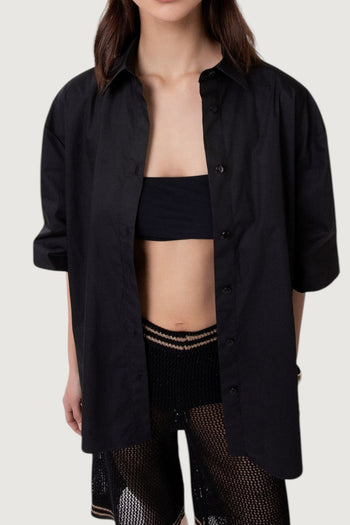 GAELLE-GAABW09750 NE01-CAMICIA OVER IN COTONE