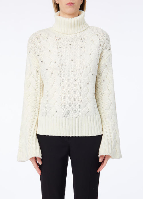 LIU JO COLLECTION-CF6116MA37R 10701-MAGLIA CHIUSA M/L GODET E RIC.