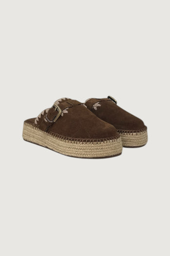 MOU-MU.SW641000A NUTBR -JUTE CLOG PLAIN SUEDE